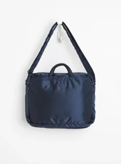 Bio-Nylon TANKER Sling Bag w/ Zip Navy (XL)<Porter Yoshida & Co. Fashion