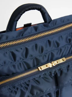 Bio-Nylon TANKER Sling Bag w/ Zip Navy (XL)<Porter Yoshida & Co. Fashion