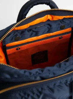 Bio-Nylon TANKER Sling Bag w/ Zip Navy (XL)<Porter Yoshida & Co. Fashion