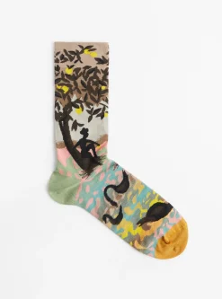 Blacklight Socks Landscape<Bonne Maison Fashion