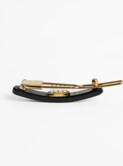 Black with Swarovski Hair Clip<Kanel Best