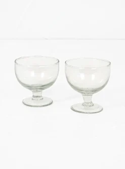 Blow Glass Dessert Cup set of 2<PUEBCO Best