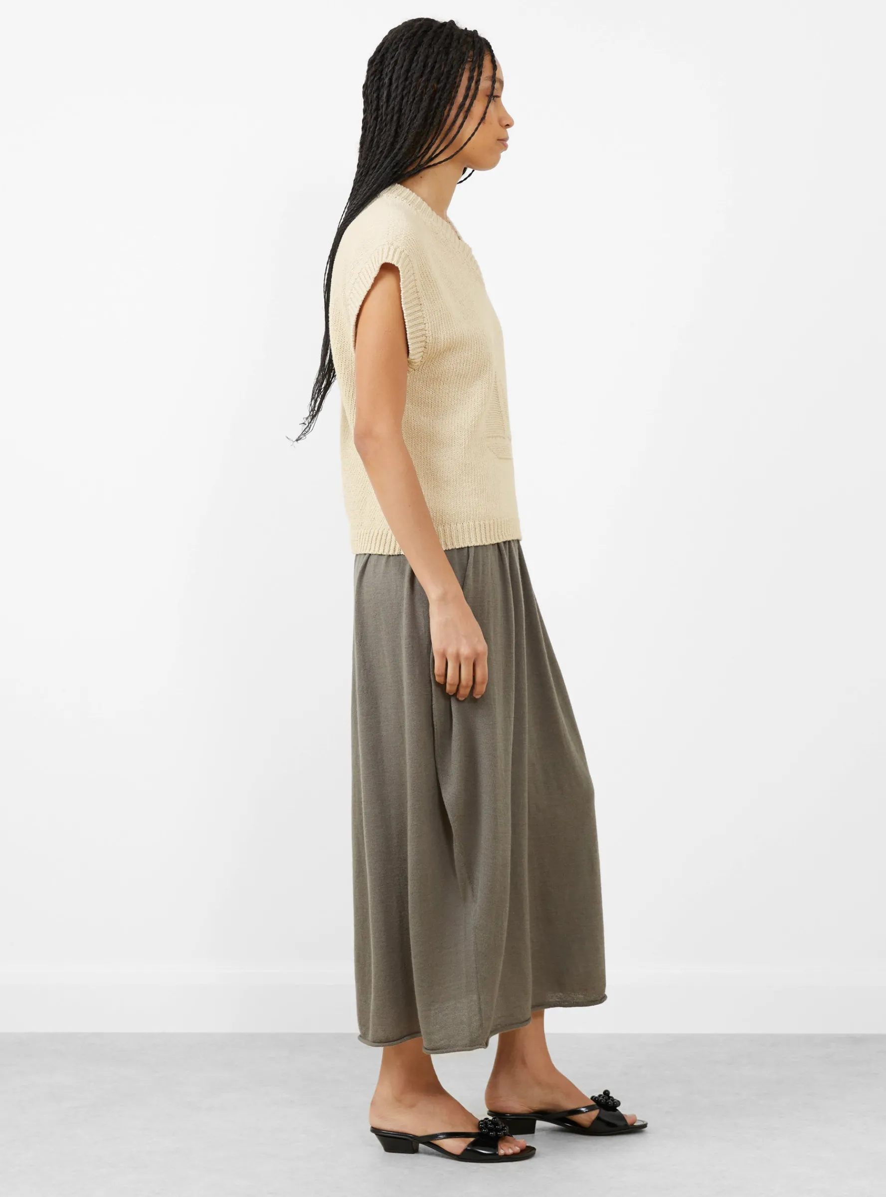 Boat Knit Vest Ecru<Cawley Hot