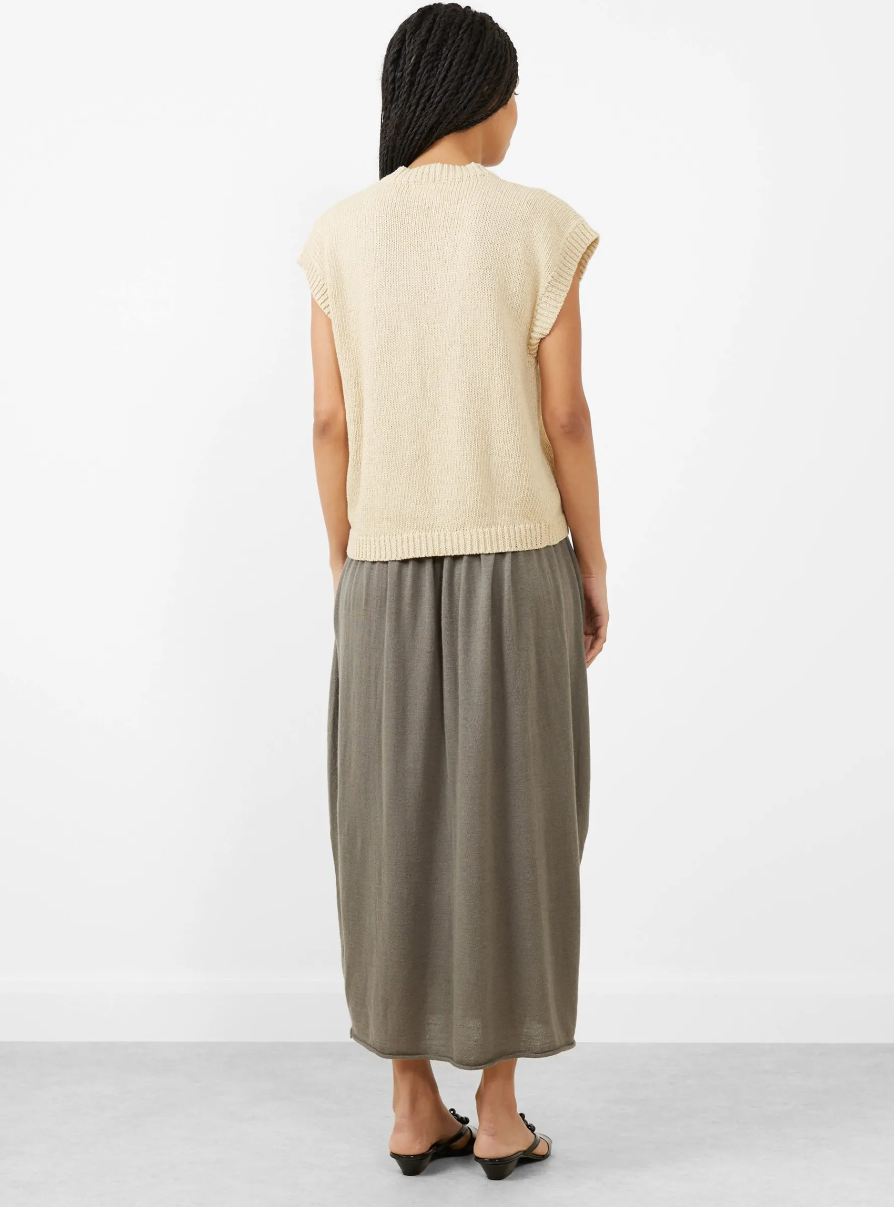 Boat Knit Vest Ecru<Cawley Hot