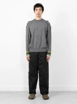 Border Knit Pullover Grey<TOGA VIRILIS Best