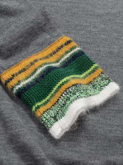 Border Knit Pullover Grey<TOGA VIRILIS Best