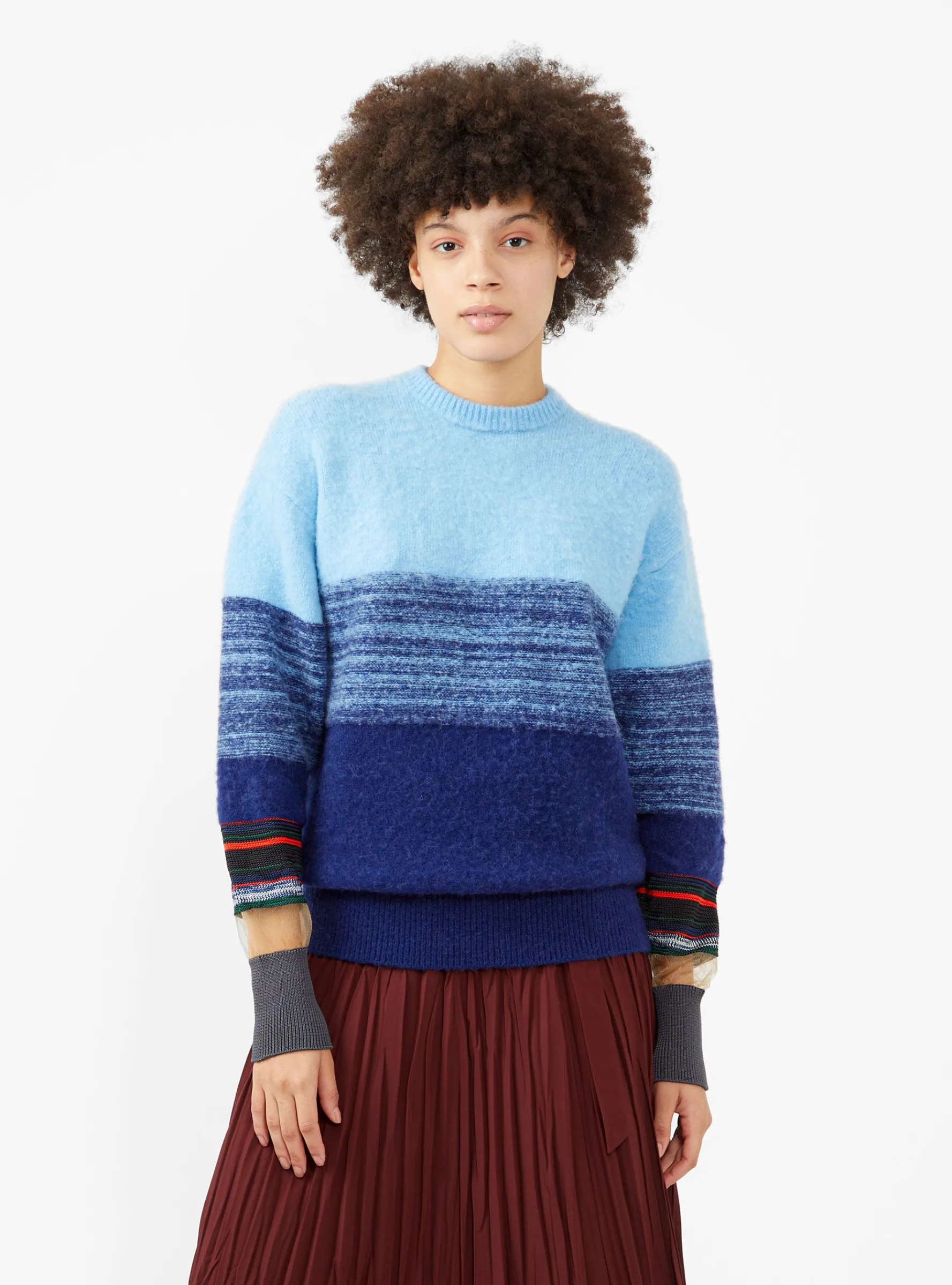 Border Sweater Blue<TOGA ARCHIVES Fashion