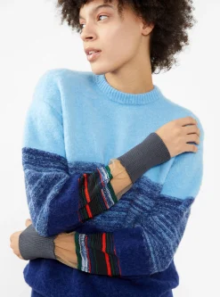 Border Sweater Blue<TOGA ARCHIVES Fashion