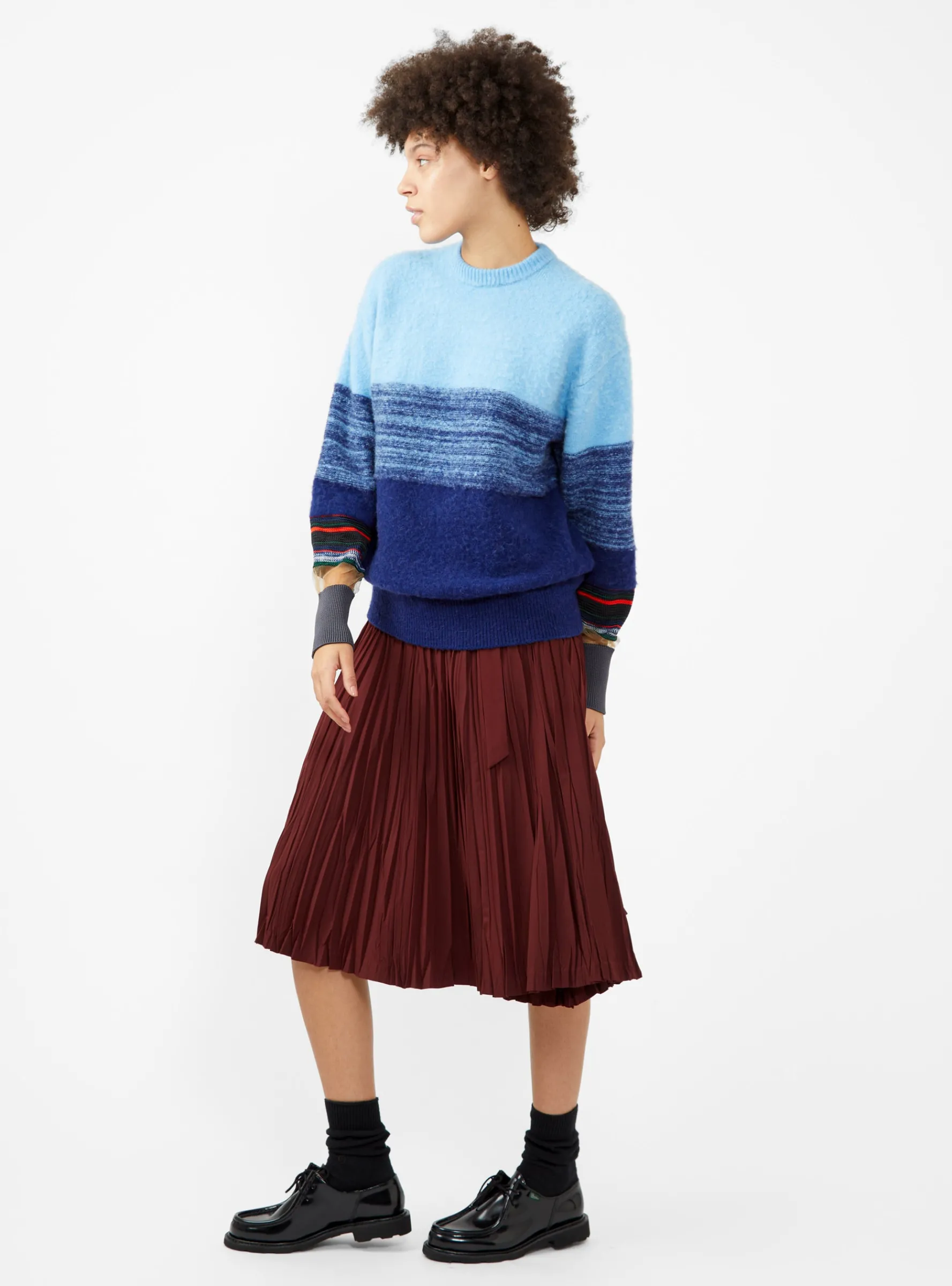 Border Sweater Blue<TOGA ARCHIVES Fashion
