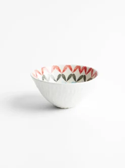 Bowl Pink/Black/Blue Petals N6<Aida Dirse Sale