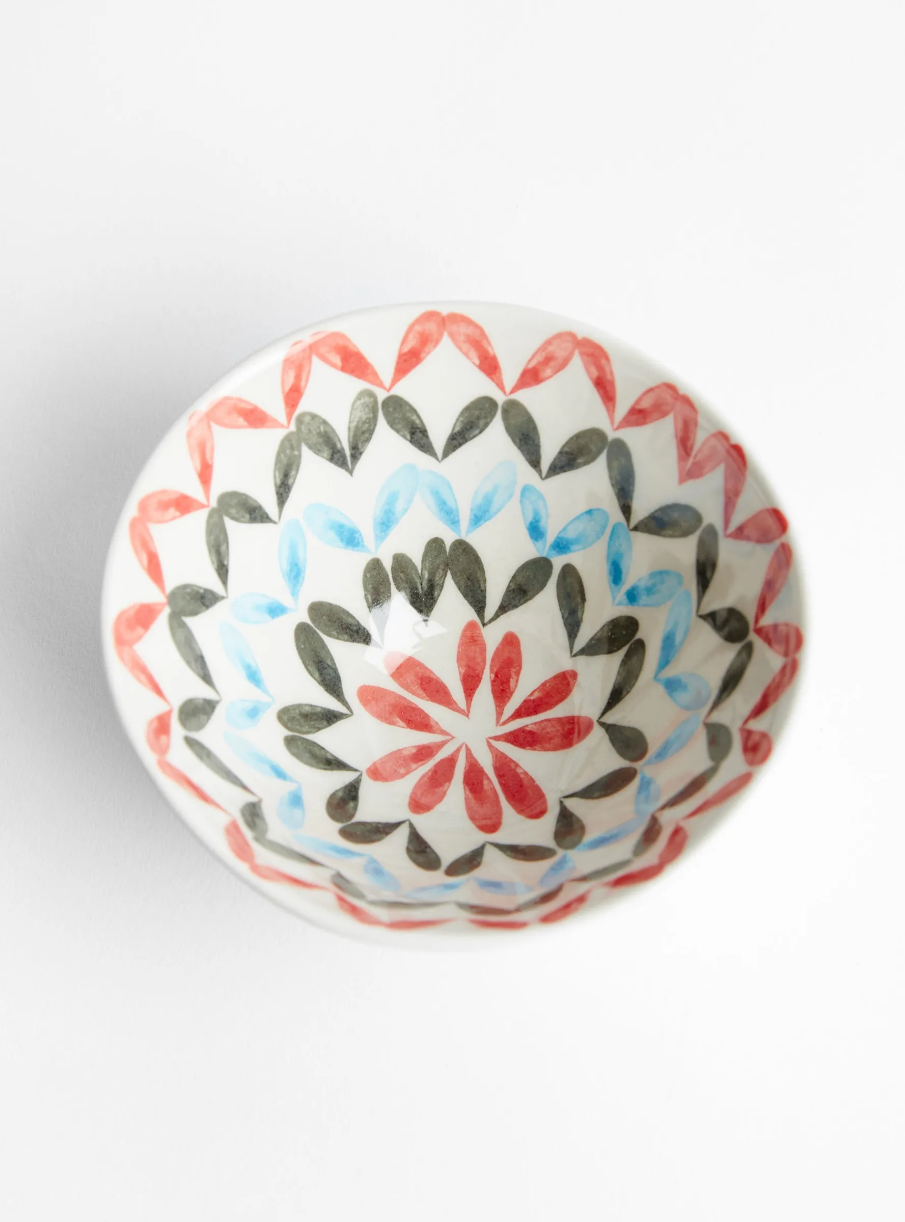 Bowl Pink/Black/Blue Petals N6<Aida Dirse Sale
