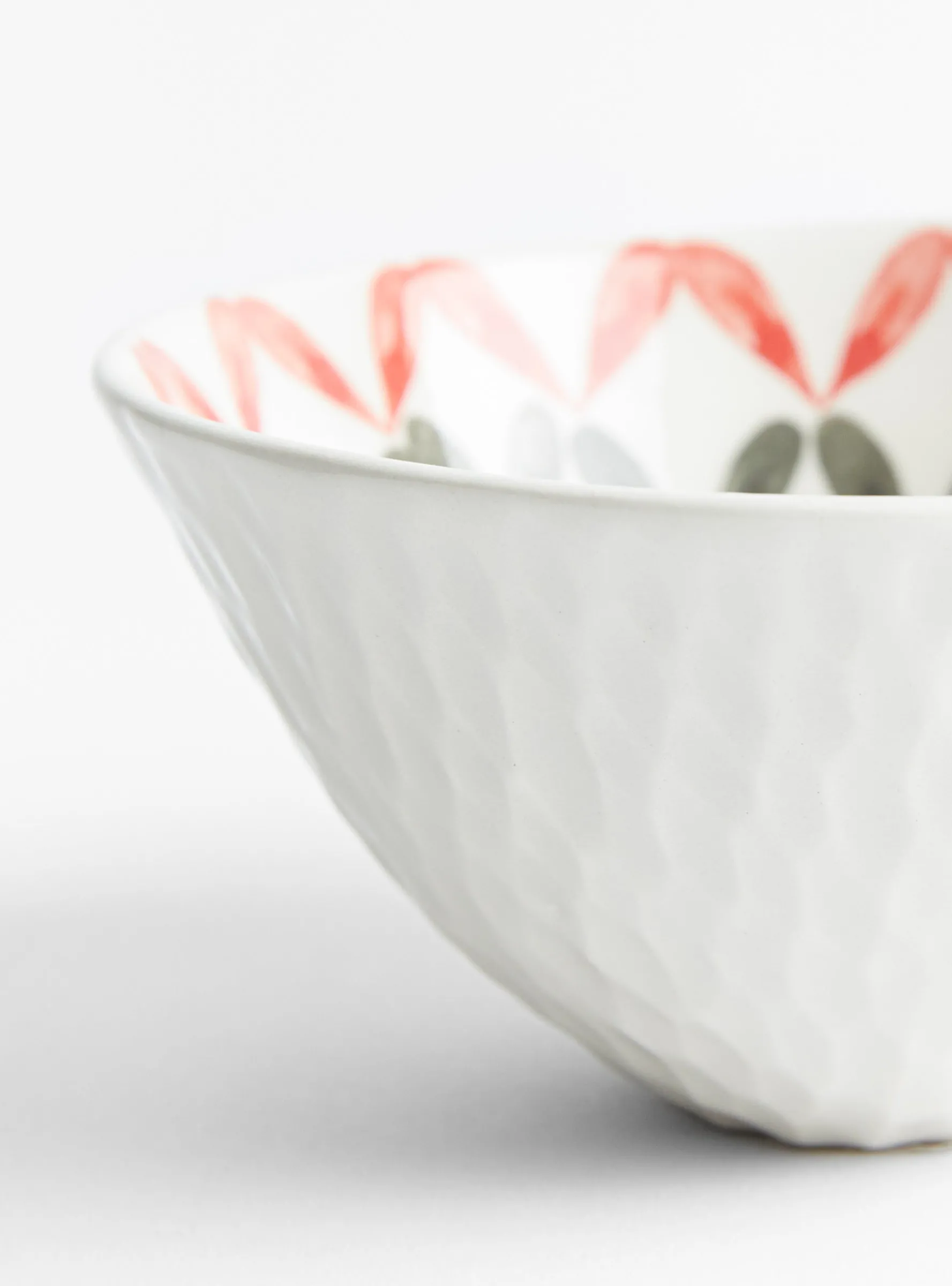 Bowl Pink/Black/Blue Petals N6<Aida Dirse Sale