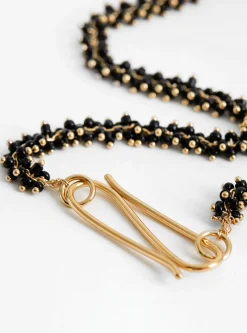 Bow Necklace Black<BEATRIZ PALACIOS New