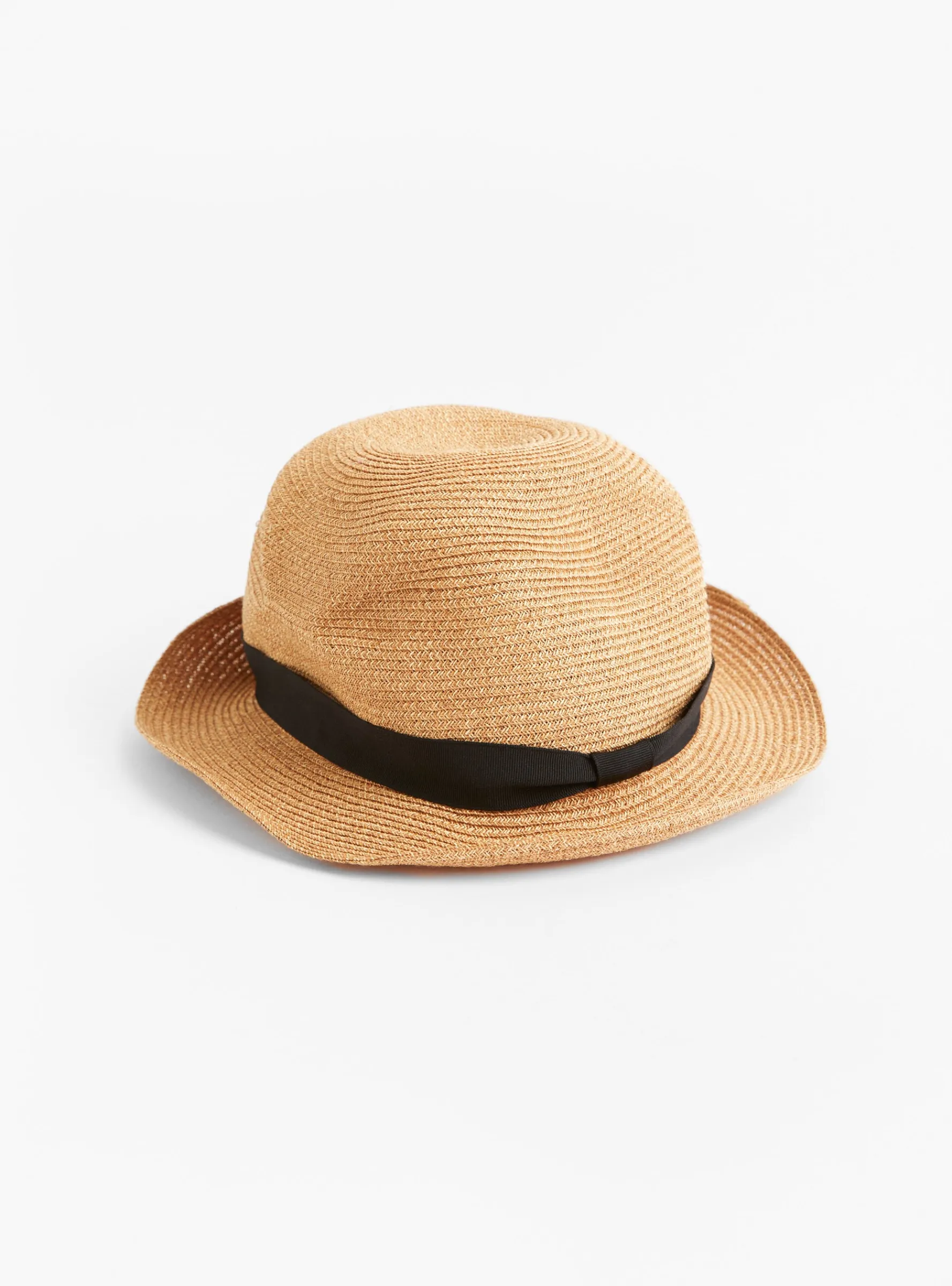 Boxed Hat Paper Abaca 5.5cm Brim Bronze Gold x Black<Mature Ha. Hot