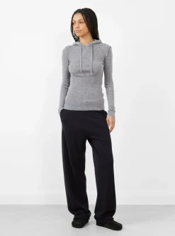 Brim Knit Hoodie Grey<Gudrun & Gudrun Sale