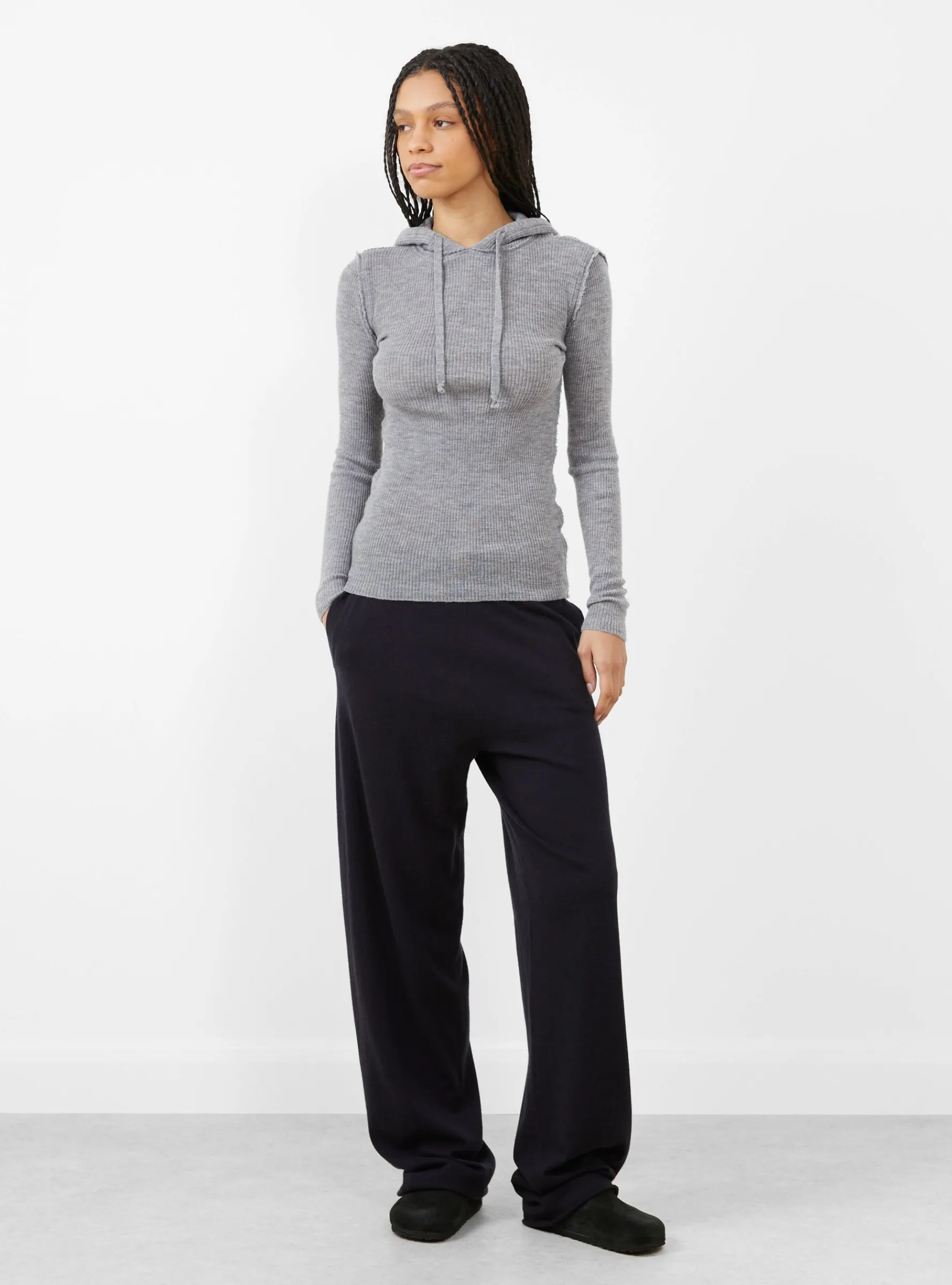 Brim Knit Hoodie Grey<Gudrun & Gudrun Sale