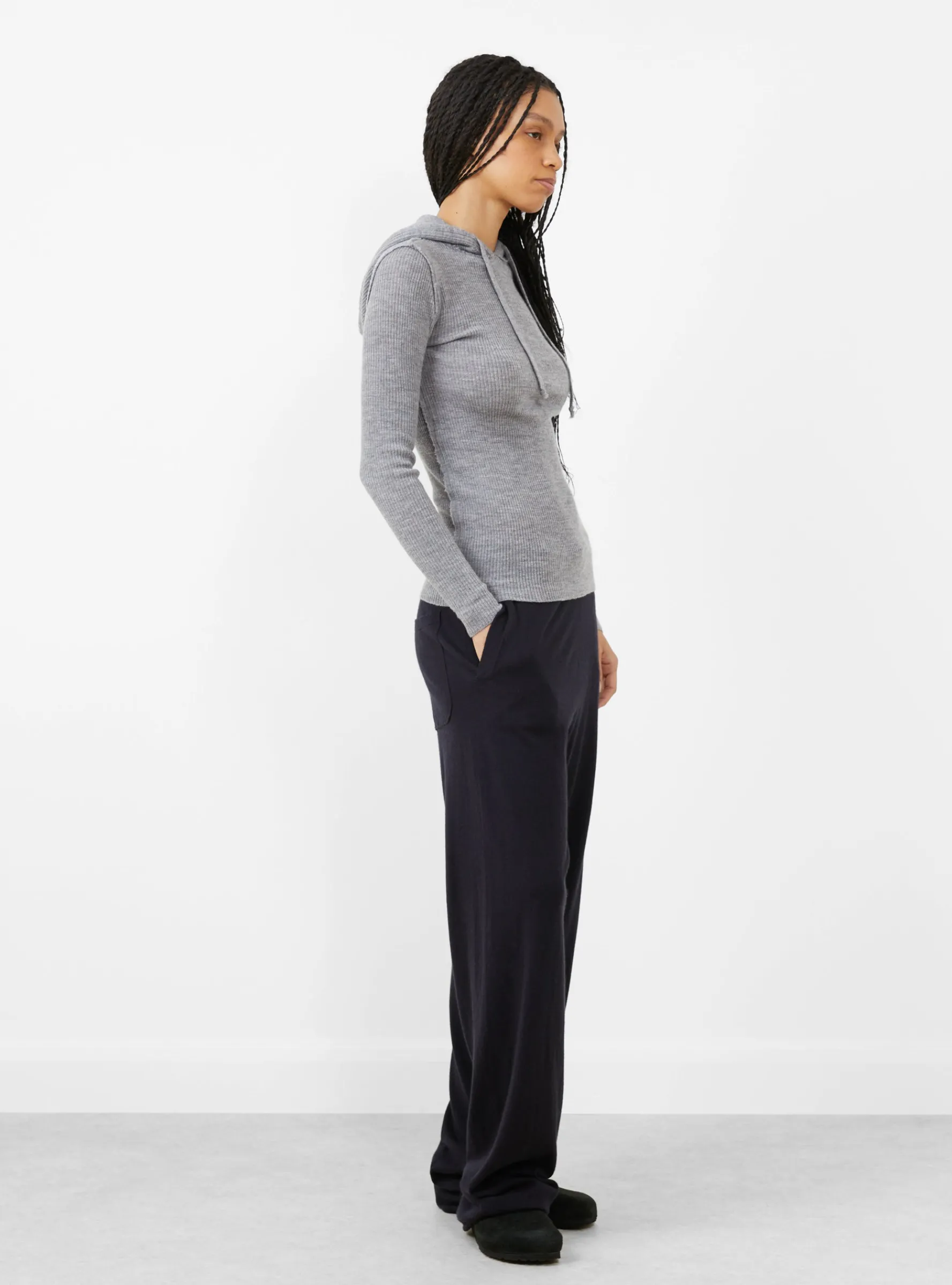 Brim Knit Hoodie Grey<Gudrun & Gudrun Sale