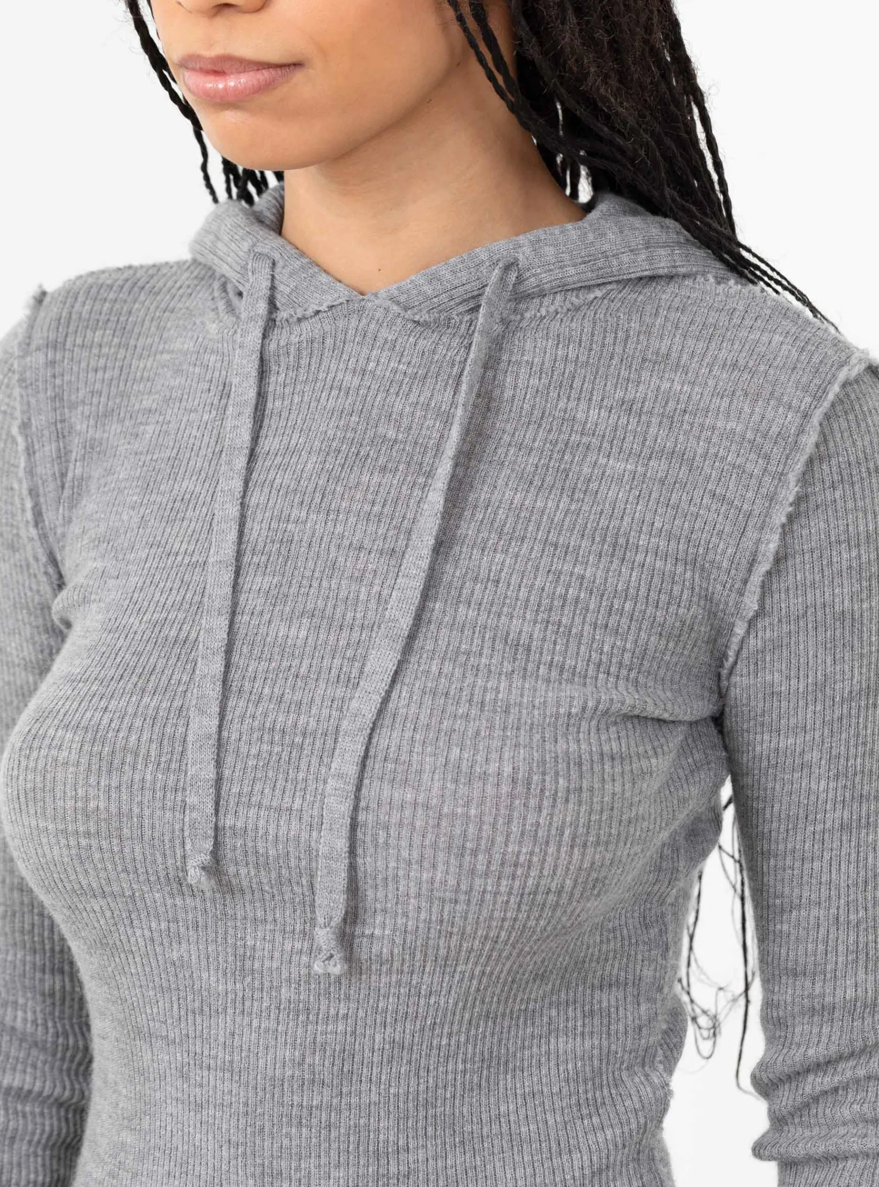 Brim Knit Hoodie Grey<Gudrun & Gudrun Sale