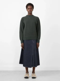 Broad Rib Crew Neck Grey<BEAMS BOY Sale