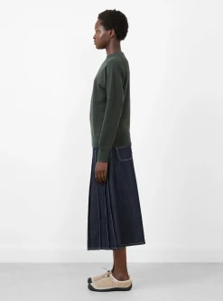 Broad Rib Crew Neck Grey<BEAMS BOY Sale