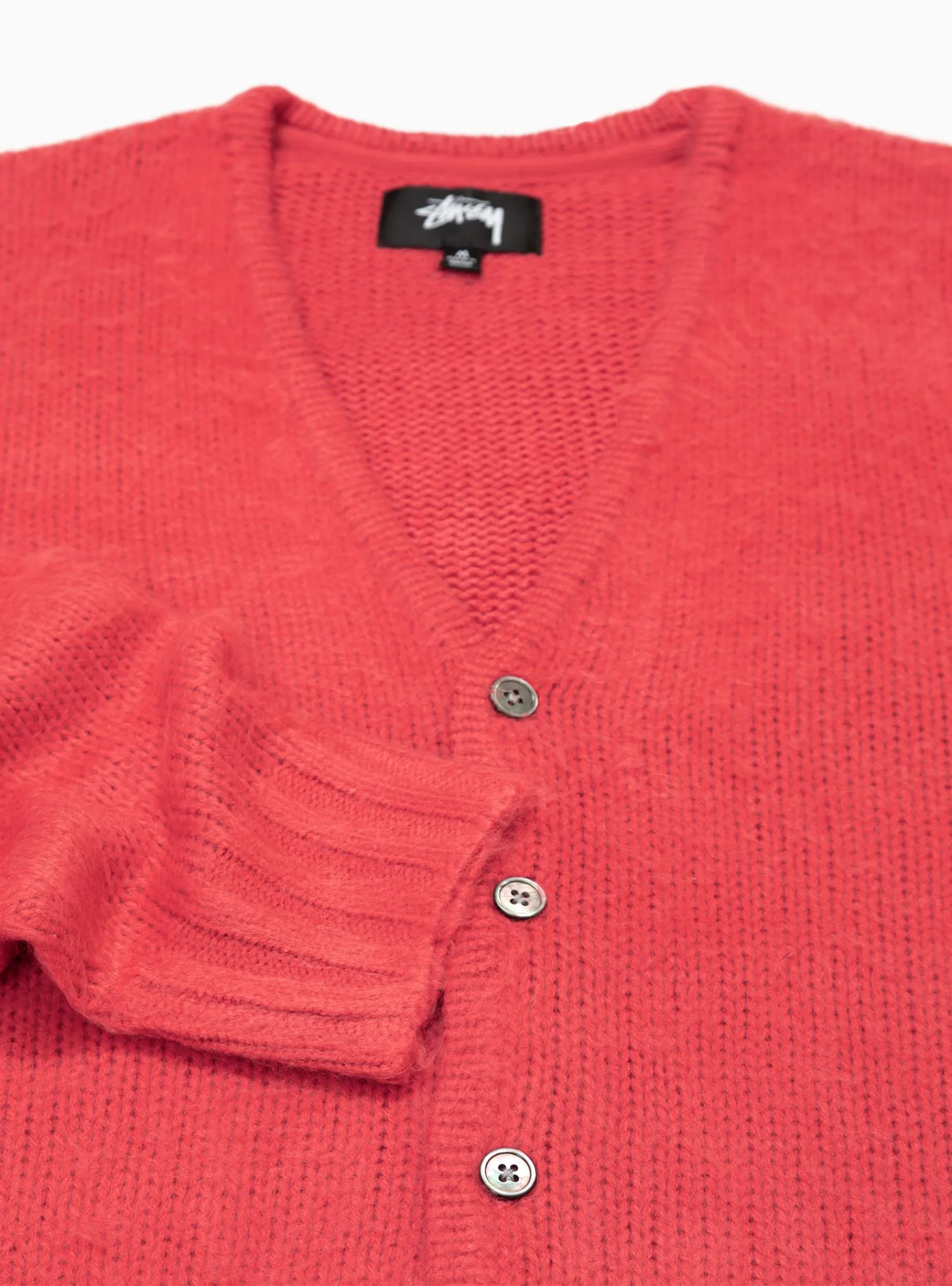 Brushed Cardigan Red<Stüssy Fashion