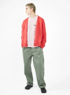 Brushed Cardigan Red<Stüssy Fashion