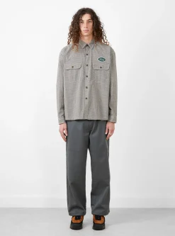Brushed Cotton Work Shirt Brown Plaid<Sedan All-Purpose Online