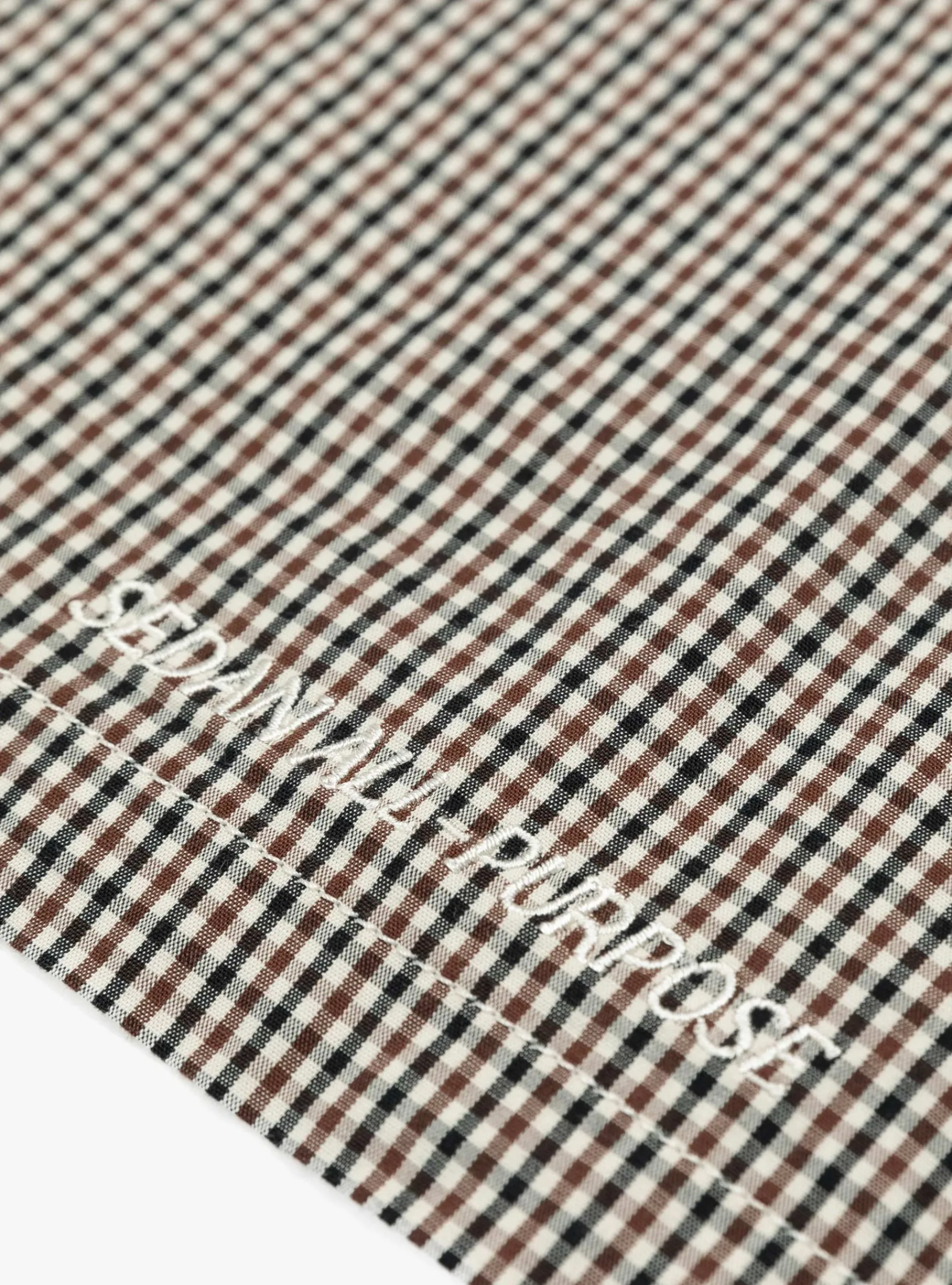 Brushed Cotton Work Shirt Brown Plaid<Sedan All-Purpose Online