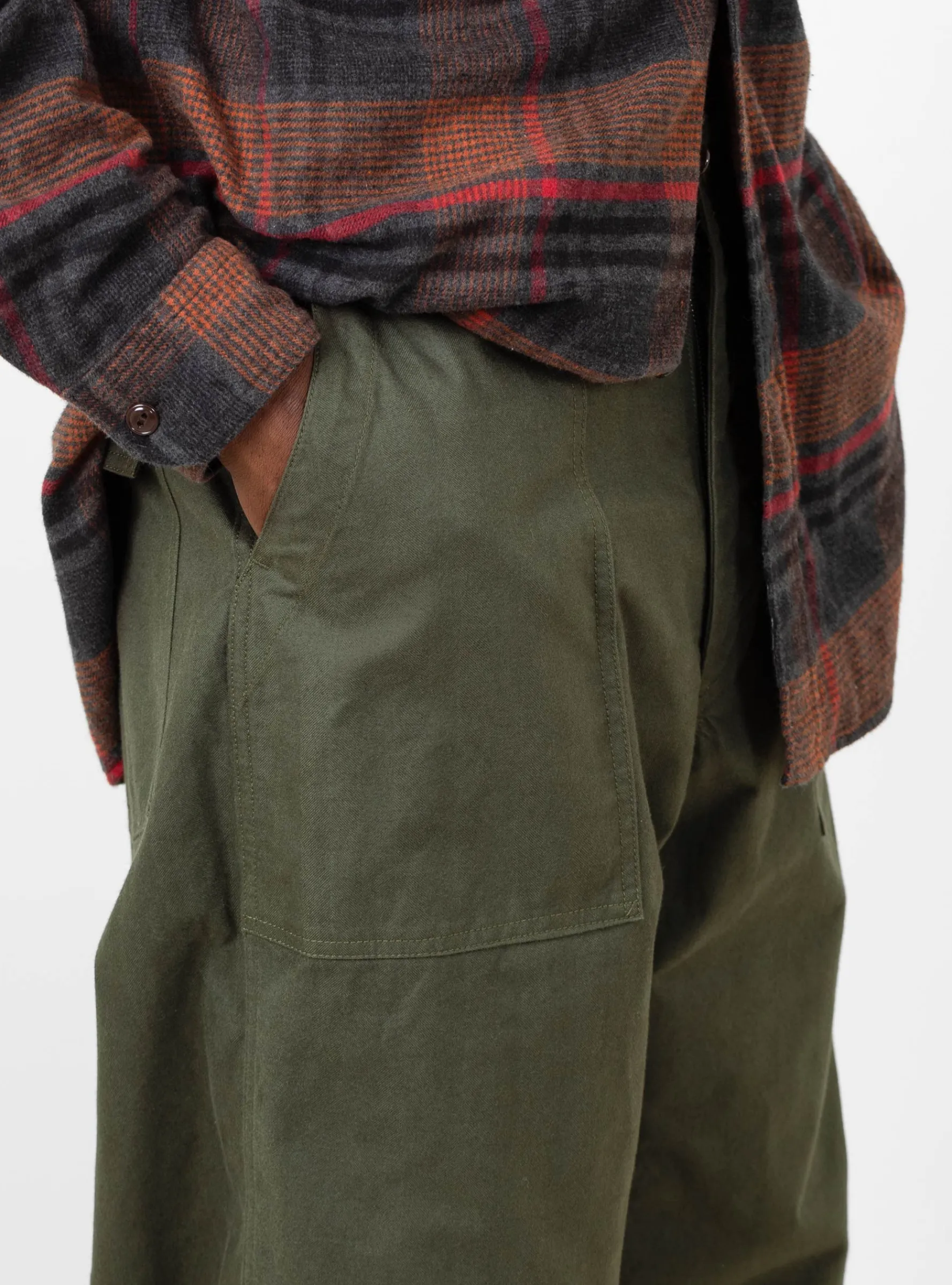 Brushed Herringbone Fatigue Pant Olive<Engineered Garments Online