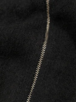 Brushed Mock Full Zip Sweater Black<Stüssy Discount