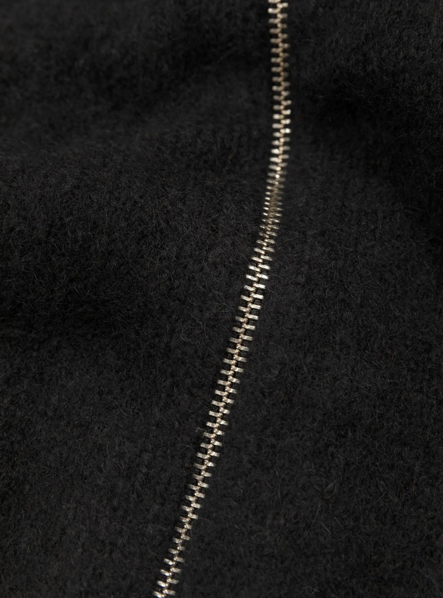 Brushed Mock Full Zip Sweater Black<Stüssy Discount