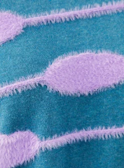 Bubble Knit Hoodie Green & Lavender<Henrik Vibskov Best