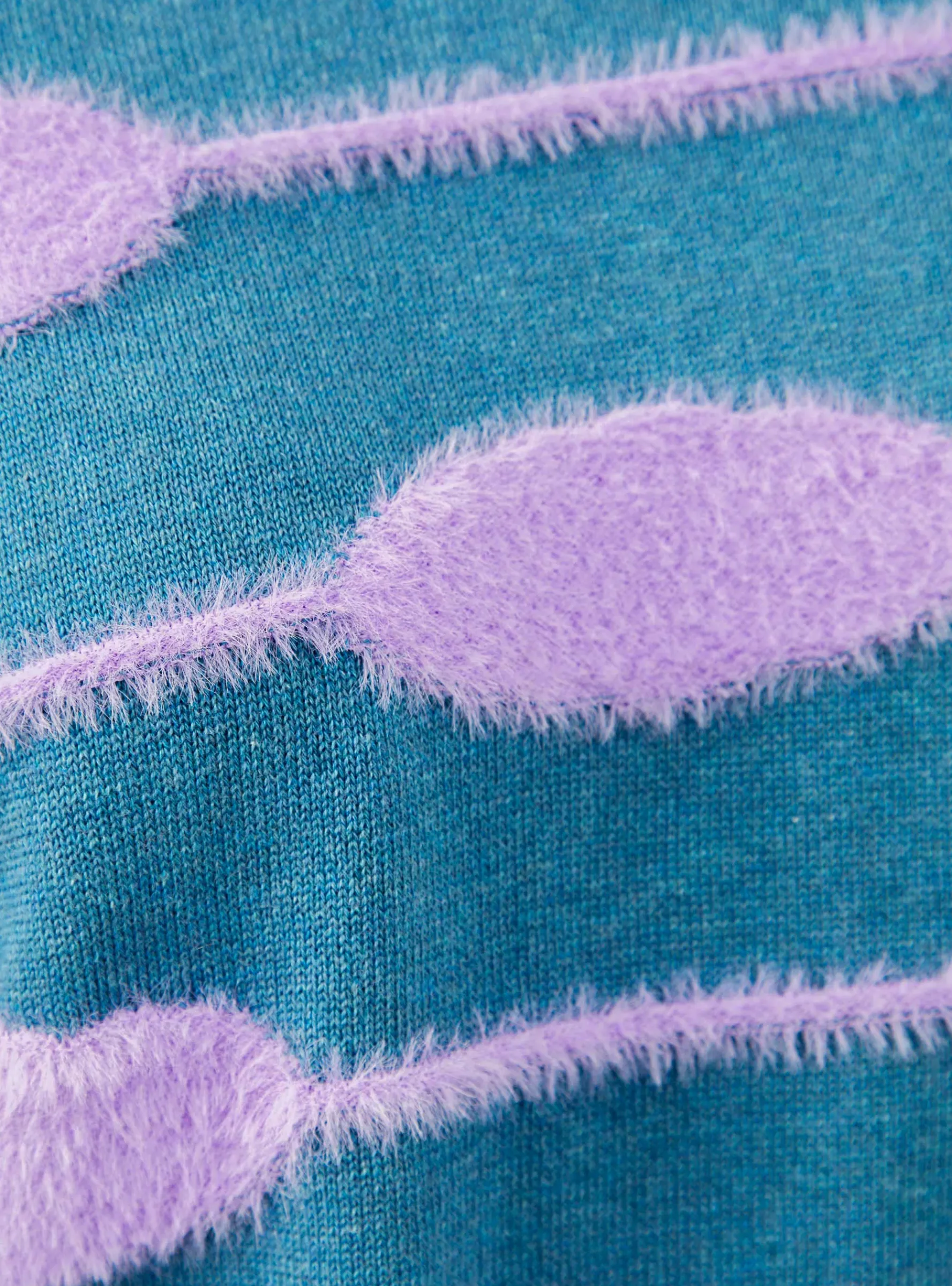 Bubble Knit Hoodie Green & Lavender<Henrik Vibskov Best