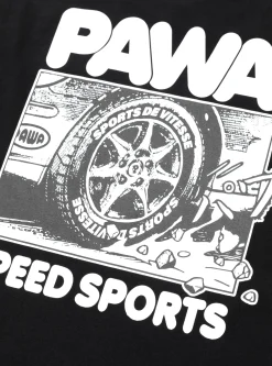 Burnout T-Shirt Black<Pawa Speed Sports Clearance
