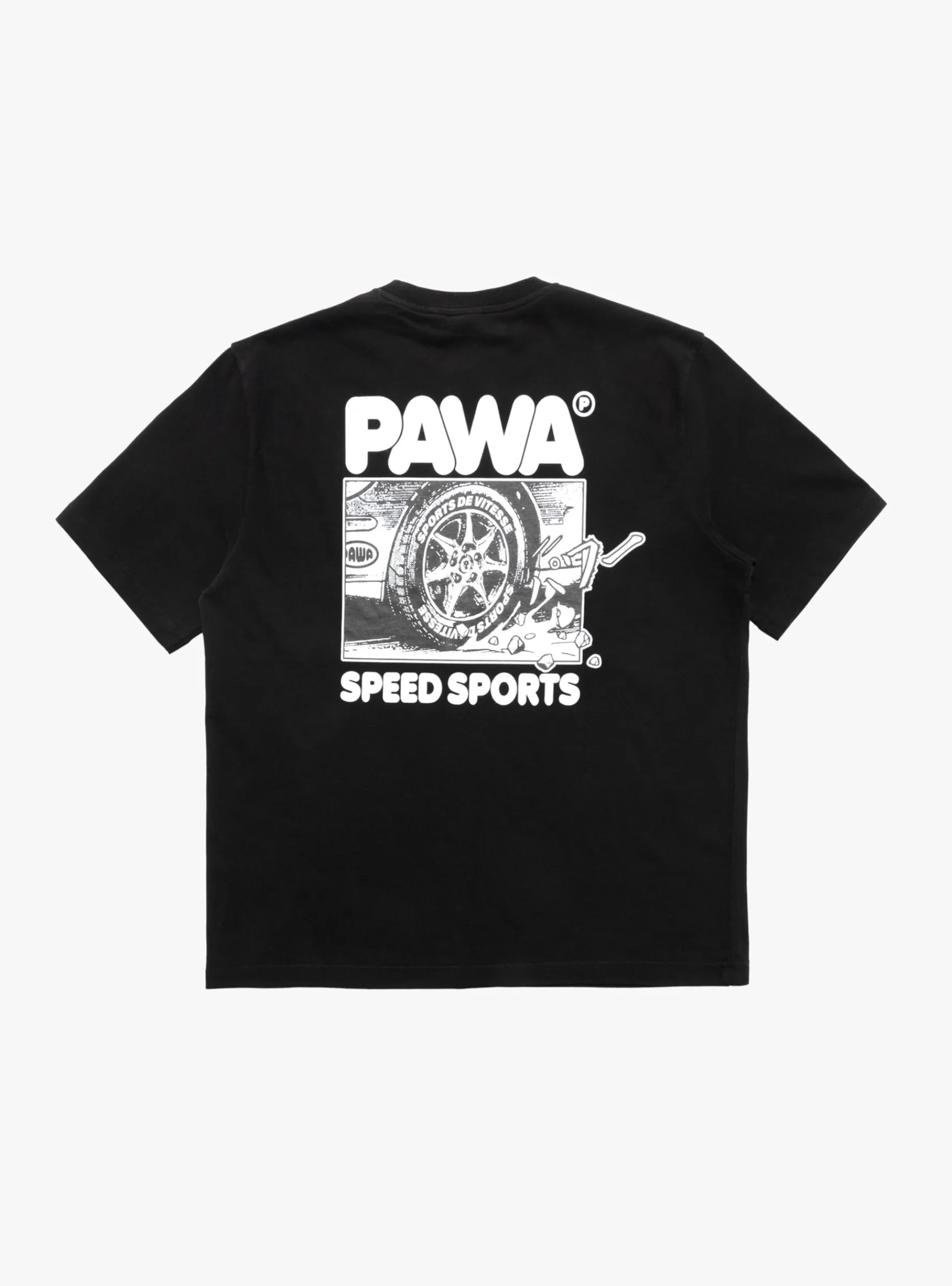 Burnout T-Shirt Black<Pawa Speed Sports Clearance