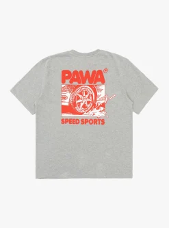 Burnout T-Shirt Grey Marl<Pawa Speed Sports Fashion