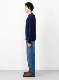 Cable Knit Pullover Navy<TOGA VIRILIS Fashion