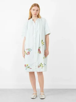 Calamus Dress Gooseberry Garden Ciel Blue<Laite Works Online