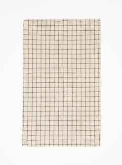 Cana Tea Towel Natural Check<Charvet Éditions Online