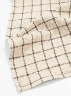 Cana Tea Towel Natural Check<Charvet Éditions Online