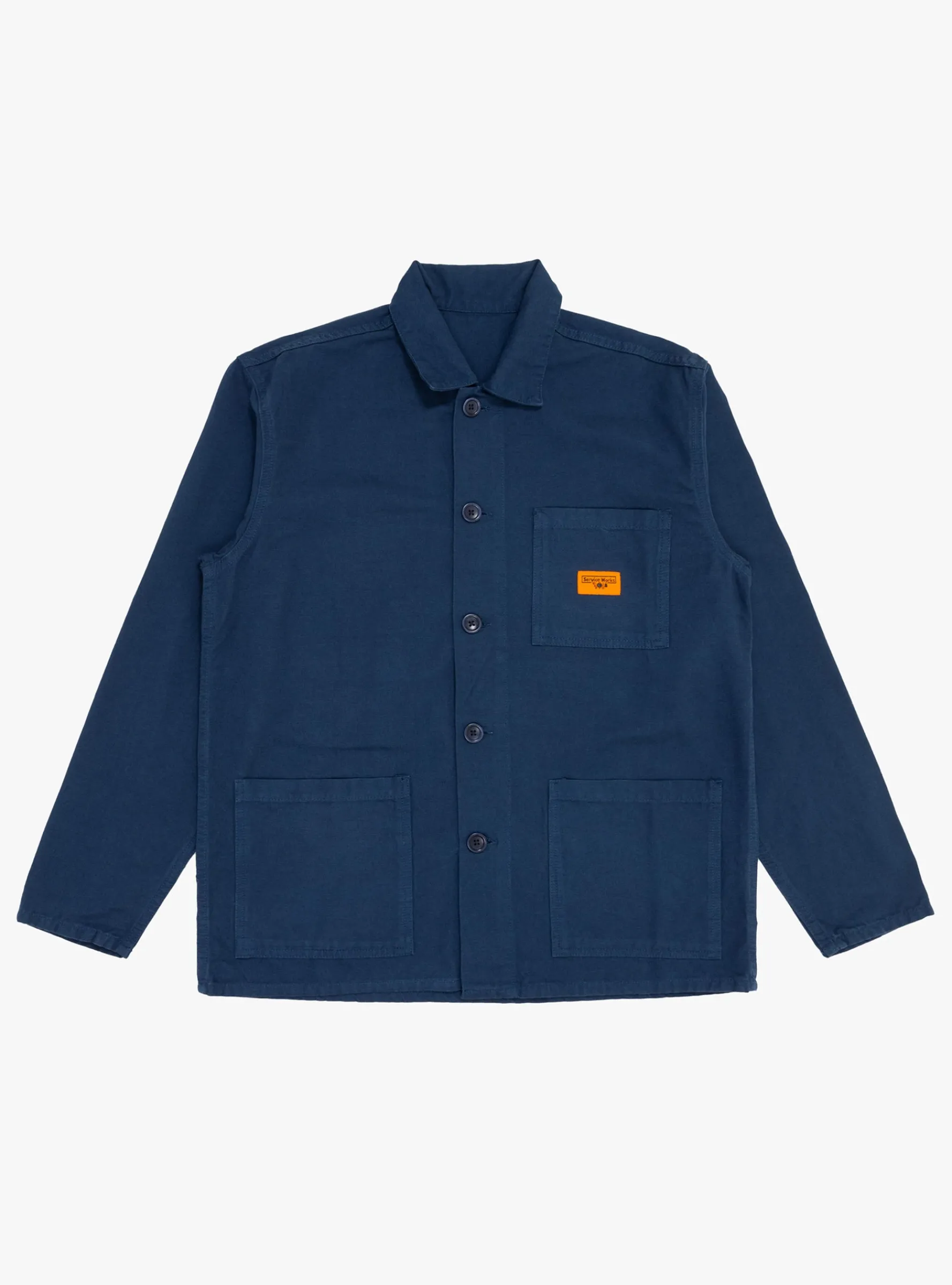 Canvas Chore Shirt Navy<Service Works Sale