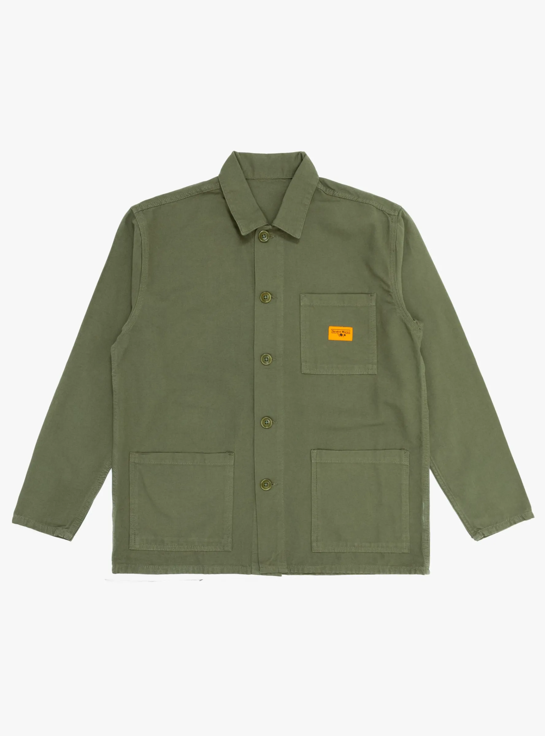 Canvas Chore Shirt Olive<Service Works Online
