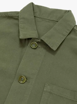 Canvas Chore Shirt Olive<Service Works Online