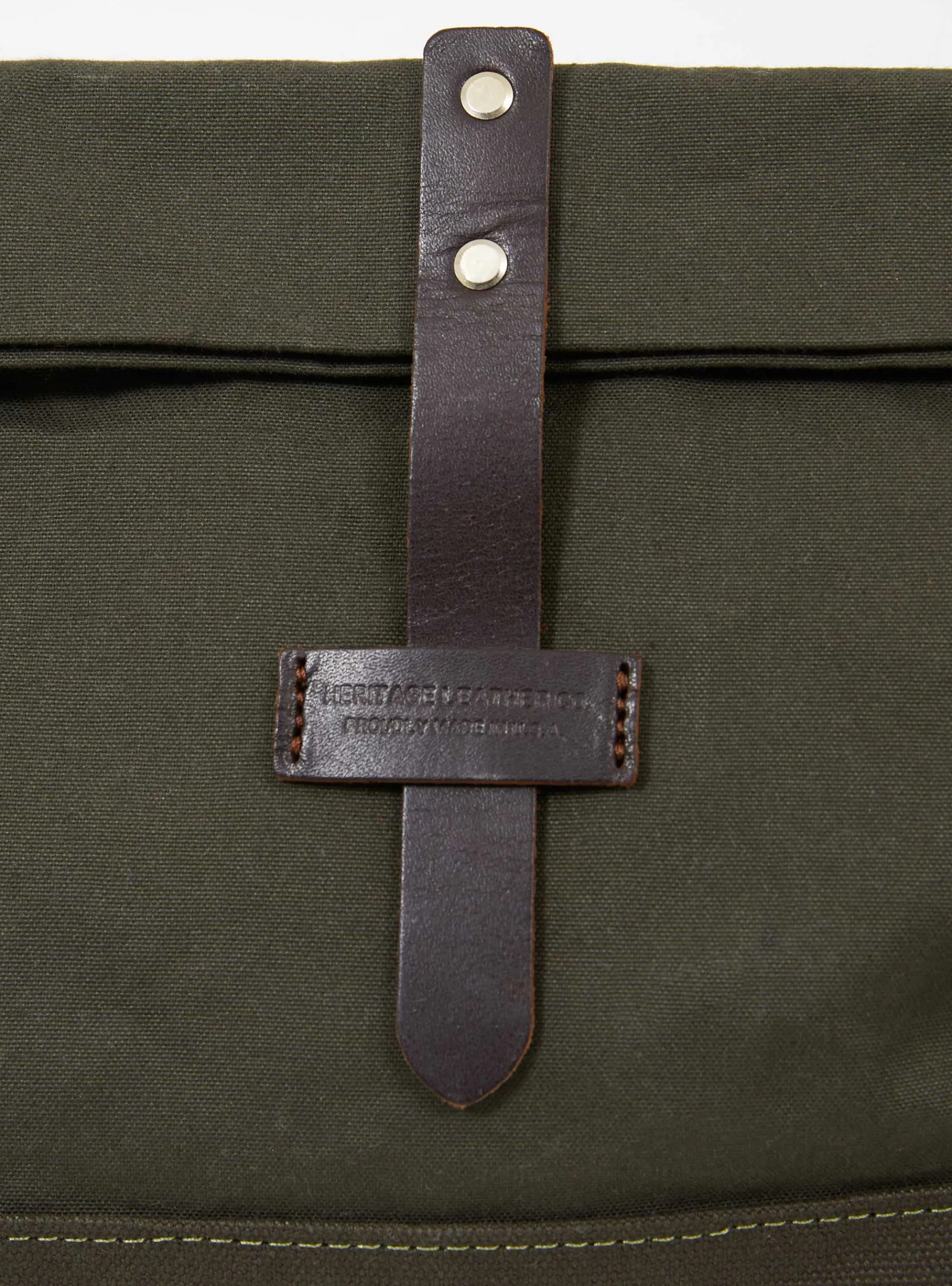 Canvas Travel Shoulder Pouch Olive<Heritage Leather Company Sale