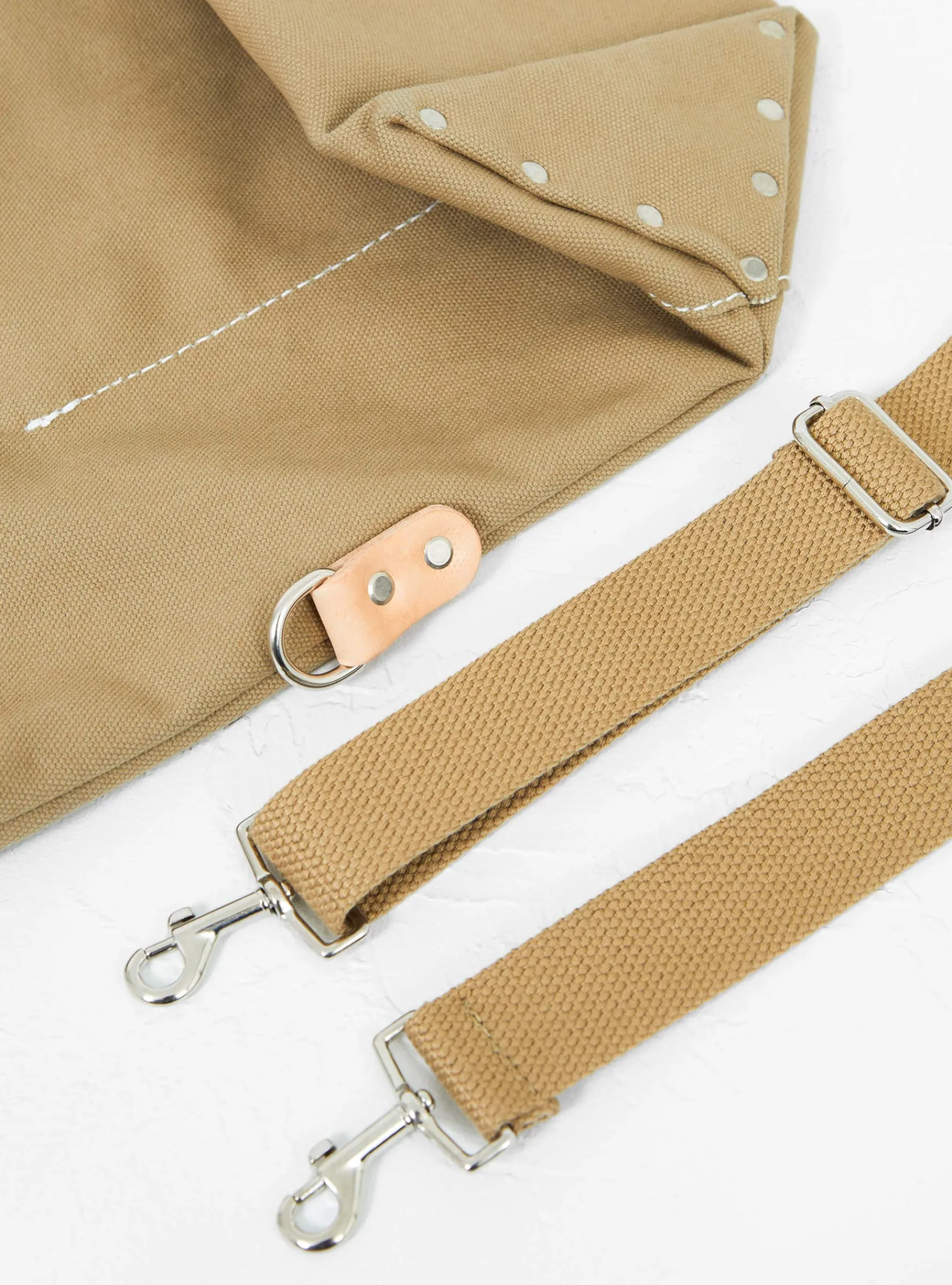 Canvas Utility 2 Way Bag Natural<Heritage Leather Company New
