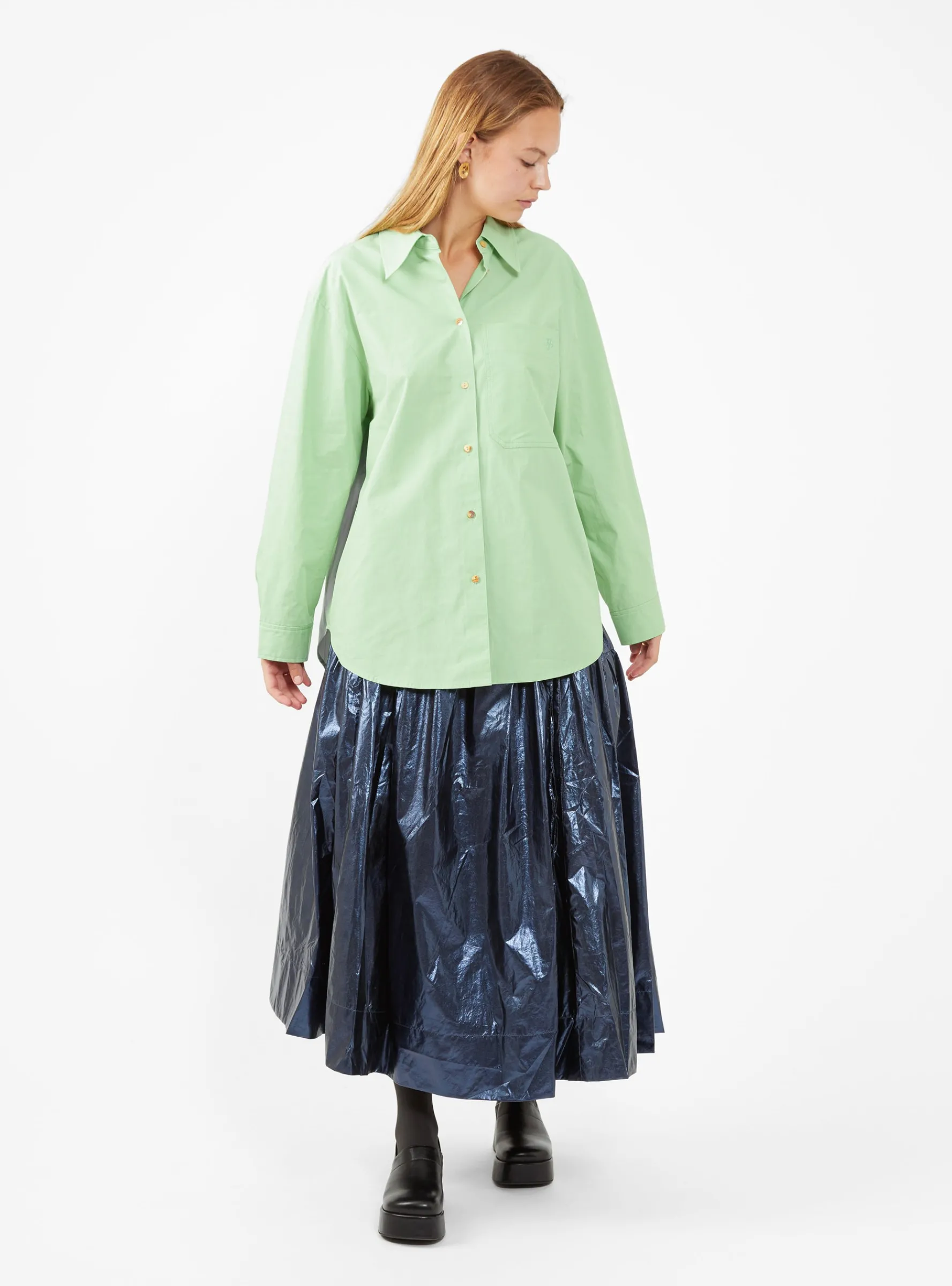 Caprice Shirt Mint Green<Rejina Pyo Hot
