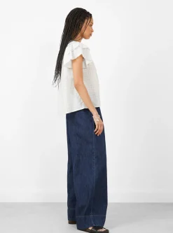 Cathy Blouse White Check<Bellerose New