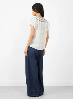Cathy Blouse White Check<Bellerose New