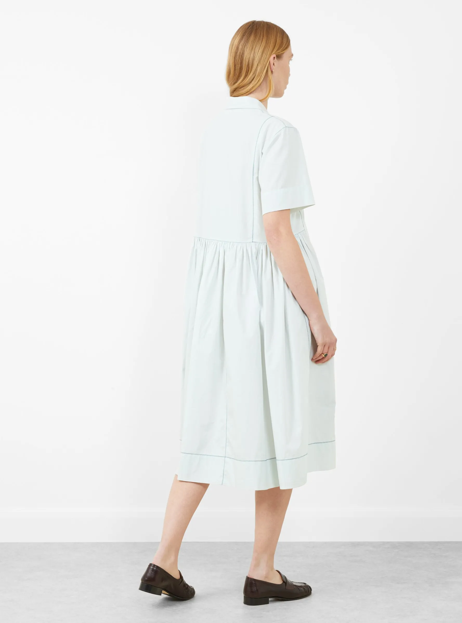 Cedar Dress Petunai Garden Ciel Blue<Laite Works Outlet