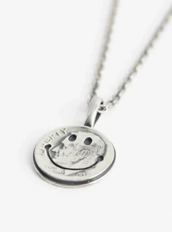 10 Cent Smile Pendant Necklace Silver<NORTH WORKS Online